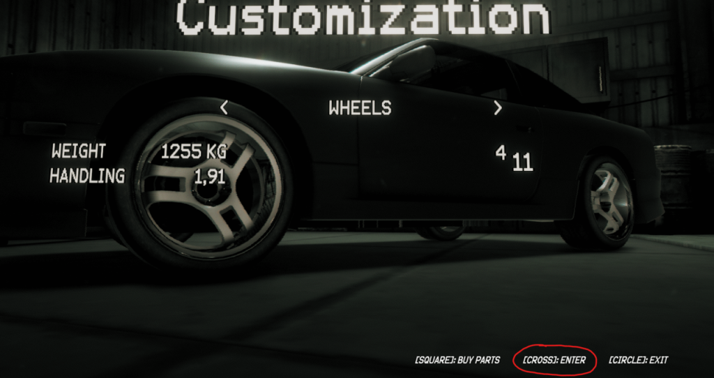 How to Modify Rim and Tire Size in Night Runners Prologue
