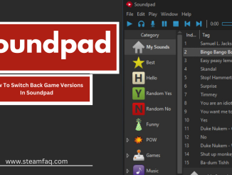 How To Switch Back Game Versions In Soundpad