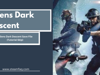 Aliens Dark Descent Save File (Tutorial Skip)