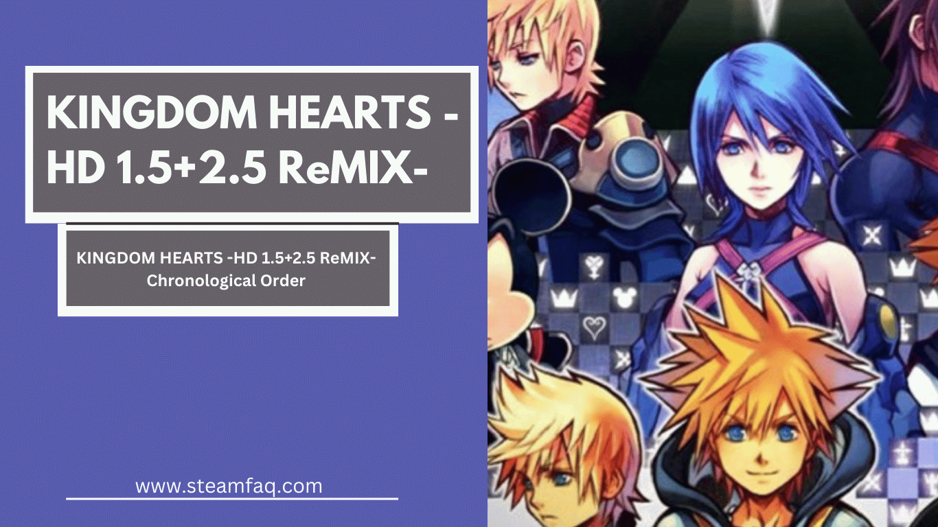 KINGDOM HEARTS -HD 1.5+2.5 ReMIX- Chronological Order