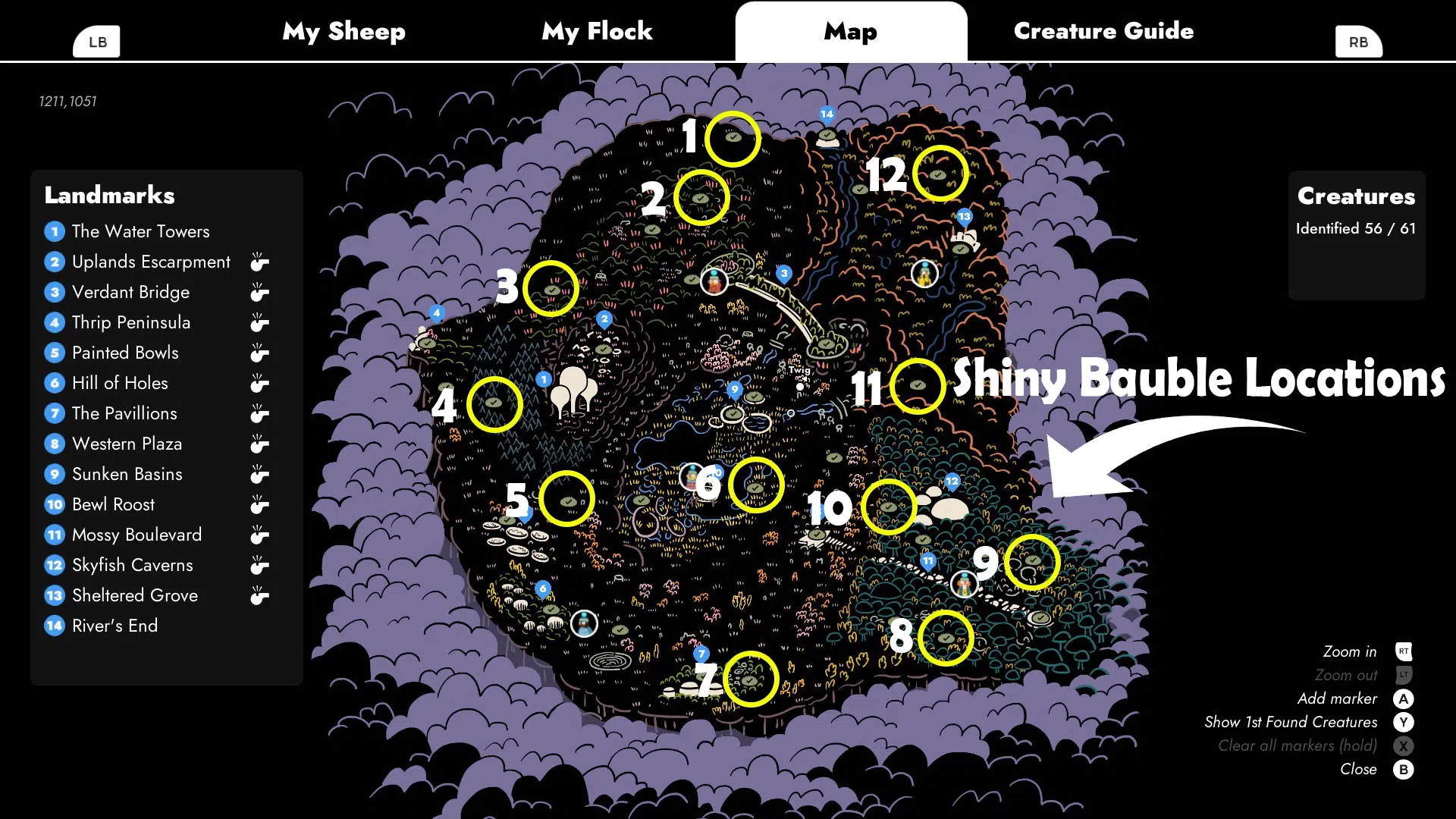 All Shiny Baubles Location In Flock (Knitting patterns, and Whistles)